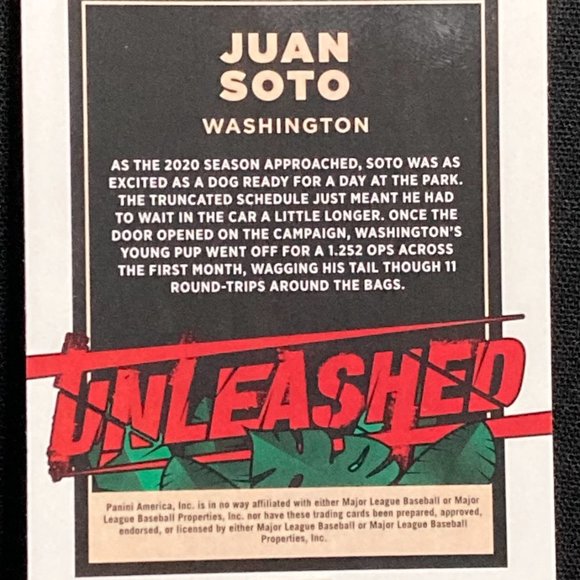 JUAN SOTO OPTIC PININI BASEBALL CARD - Picture 2 of 2